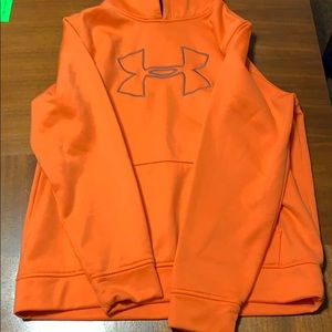 Orange Under Armour hoodie